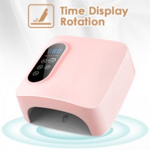 M&R 601PRO 72W Беспроводная светодиодная лампа, перезаряжаемая светодиодная сушилка для ногтей, 15600 мАч беспроводной быстрого лака для ногтей, профессиональные гелевые ногтя